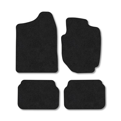 B&Q -  Suzuki Jimny (1998-2018) (Auto) Premium Car Mats Tufted-Pile Carpet Black Trim Tailored Fit Car Accessories Durable Set
