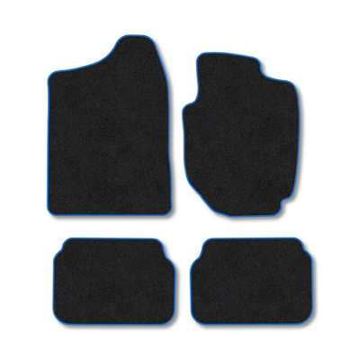 B&Q -  Suzuki Jimny (1998-2018) (Auto) Premium Car Mats Tufted-Pile Carpet Blue Trim Tailored Fit Car Accessories Durable Set