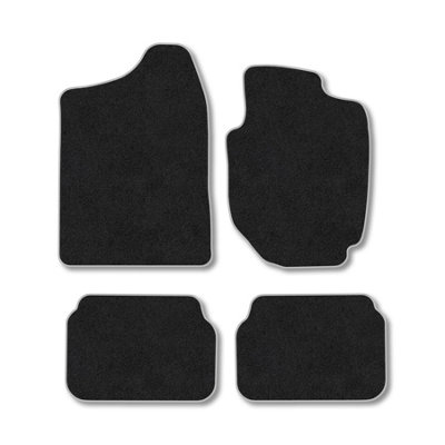 B&Q -  Suzuki Jimny (1998-2018) (Auto) Premium Car Mats Tufted-Pile Carpet Grey Trim Tailored Fit Car Accessories Durable Set