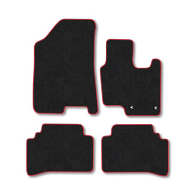 Car Mat Co Kia Sportage (2022+)  Phev Premium Car Mats Tufted-Pile Carpet Red Trim Tailored Fit Car Accessories Durable Set from B&Q