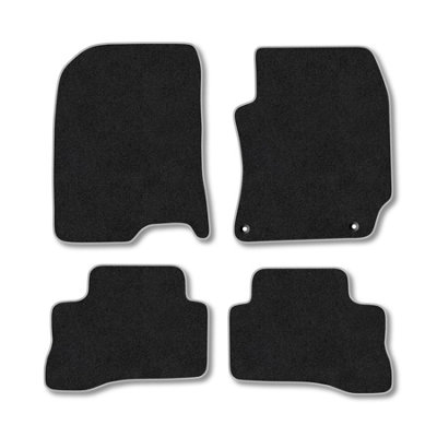 Car Mat Co Hyundai Kona (2020-2023)  Hybrid Premium Car Mats Tufted-Pile Carpet Grey Trim Tailored Fit Car Accessories Durable Set from B&Q