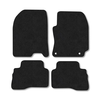 Car Mat Co Hyundai Kona (2017-2020)  Hybrid Premium Car Mats Tufted-Pile Carpet Black Trim Tailored Fit Car Accessories Durable Set from B&Q
