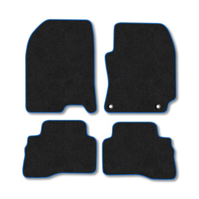 Car Mat Co Hyundai Kona (2017-2020)  Hybrid Premium Car Mats Tufted-Pile Carpet Blue Trim Tailored Fit Car Accessories Durable Set from B&Q