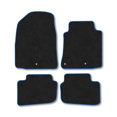 Car Mat Co Hyundai Ioniq (2020+)  Hybrid Premium Car Mats Tufted-Pile Carpet Blue Trim Tailored Fit Car Accessories Durable Set from B&Q