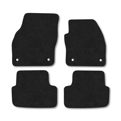 Car Mat Co Skoda Fabia (2021+) Premium Car Mats Tufted-Pile Carpet Black Trim Tailored Fit Car Accessories Durable Set from B&Q