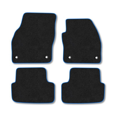 Car Mat Co Skoda Fabia (2021+) Premium Car Mats Tufted-Pile Carpet Blue Trim Tailored Fit Car Accessories Durable Set from B&Q