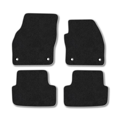 Car Mat Co Skoda Fabia (2021+) Premium Car Mats Tufted-Pile Carpet Grey Trim Tailored Fit Car Accessories Durable Set from B&Q