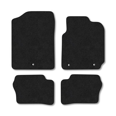 Car Mat Co Kia Picanto (2017+) Premium Car Mats Tufted-Pile Carpet Black Trim Tailored Fit Car Accessories Durable Set from B&Q