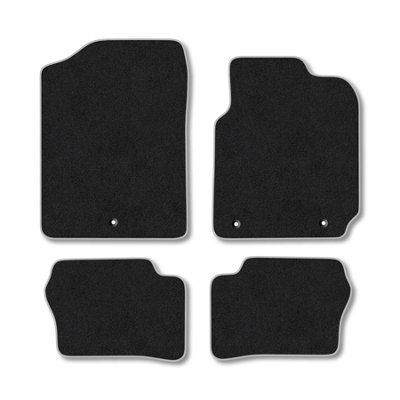 Car Mat Co Kia Picanto (2017+) Premium Car Mats Tufted-Pile Carpet Grey Trim Tailored Fit Car Accessories Durable Set from B&Q