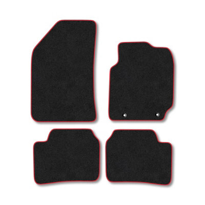 Car Mat Co Hyundai I10 (2020+) Premium Car Mats Tufted-Pile Carpet Red Trim Tailored Fit Car Accessories Durable Set from B&Q