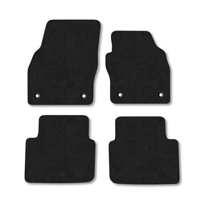 Car Mat Co Skoda Scala (2019+) Premium Car Mats Tufted-Pile Carpet Black Trim Tailored Fit Car Accessories Durable Set from B&Q
