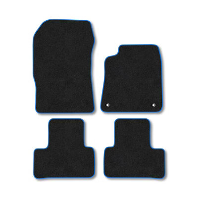 Car Mat Co Ds4 (2021+) Premium Car Mats Tufted-Pile Carpet Blue Trim Tailored Fit Car Accessories Durable Set from B&Q