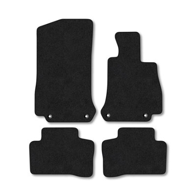 Car Mat Co Mercedes-Benz Eqc (2019+) Premium Car Mats Tufted-Pile Carpet Black Trim Tailored Fit Car Accessories Durable Set from B&Q