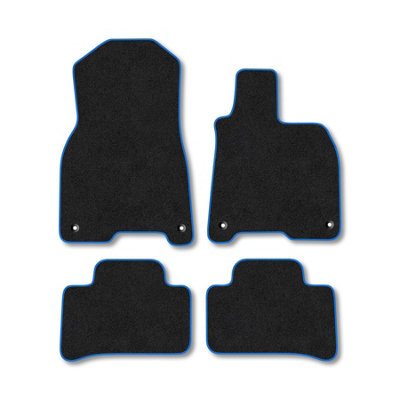 Car Mat Co Mercedes-Benz Eqe (2022+) Premium Car Mats Tufted-Pile Carpet Blue Trim Tailored Fit Car Accessories Durable Set from B&Q