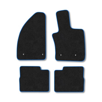 Car Mat Co Fiat Tipo Auto (2015+) Premium Car Mats Tufted-Pile Carpet Blue Trim Tailored Fit Car Accessories Durable Set from B&Q