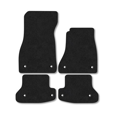 Car Mat Co Audi A5 Cabriolet (2016+) Premium Car Mats Tufted-Pile Carpet Black Trim Tailored Fit Car Accessories Durable Set from B&Q