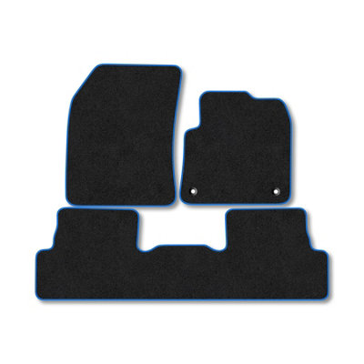 Car Mat Co Citroen C5 Aircross (2019+) Premium Car Mats Tufted-Pile Carpet Blue Trim Tailored Fit Car Accessories Durable Set from B&Q