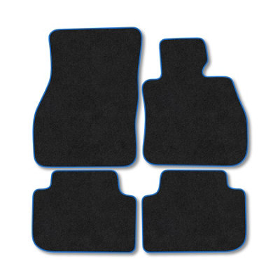 Car Mat Co Bmw 2 Series F44 Gran Coupe (2019+) Premium Car Mats Tufted-Pile Carpet Blue Trim Tailored Fit Car Accessories Durable Set from B&Q