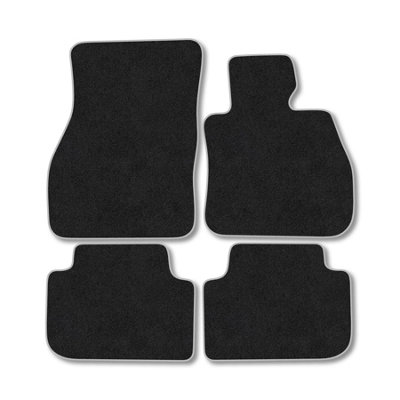 Car Mat Co Bmw 2 Series F44 Gran Coupe (2019+) Premium Car Mats Tufted-Pile Carpet Grey Trim Tailored Fit Car Accessories Durable Set from B&Q