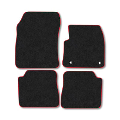 Car Mat Co Citroen Ec4 (2021+) Premium Car Mats Tufted-Pile Carpet Red Trim Tailored Fit Car Accessories Durable Set from B&Q