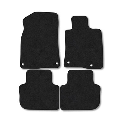 Car Mat Co Honda Civic (2022+) Premium Car Mats Tufted-Pile Carpet Black Trim Tailored Fit Car Accessories Durable Set from B&Q