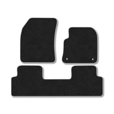 Car Mat Co Ds7 (2018+) Premium Car Mats Tufted-Pile Carpet Grey Trim Tailored Fit Car Accessories Durable Set from B&Q