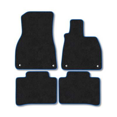 Car Mat Co Mercedes Eqs Saloon (2021+) Premium Car Mats Tufted-Pile Carpet Blue Trim Tailored Fit Car Accessories Durable Set from B&Q