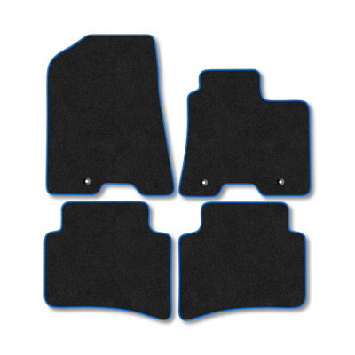 Car Mat Co Hyundai Nexo (2019+) Premium Car Mats Tufted-Pile Carpet Blue Trim Tailored Fit Car Accessories Durable Set from B&Q