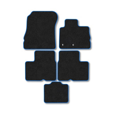 Car Mat Co Renault Grandenic (2016+) Premium Car Mats Tufted-Pile Carpet Blue Trim Tailored Fit Car Accessories Durable Set from B&Q