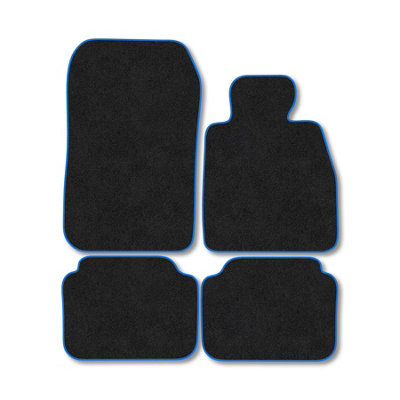 Car Mat Co Bmw 8 Series G16 Gran Coupe (2018+) Premium Car Mats Tufted-Pile Carpet Blue Trim Tailored Fit Car Accessories Durable Set from B&Q