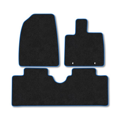 Car Mat Co Byd Dolphin (2023+) Premium Car Mats Tufted-Pile Carpet Blue Trim Tailored Fit Car Accessories Durable Set from B&Q