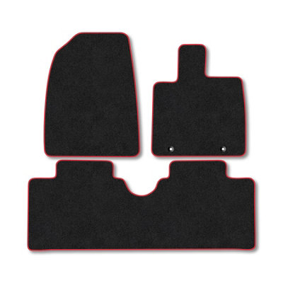 Car Mat Co Byd Dolphin (2023+) Premium Car Mats Tufted-Pile Carpet Red Trim Tailored Fit Car Accessories Durable Set from B&Q