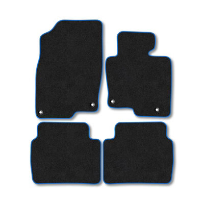 Car Mat Co Mazda Cx5 (2017+) Premium Car Mats Tufted-Pile Carpet Blue Trim Tailored Fit Car Accessories Durable Set from B&Q
