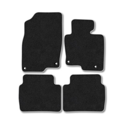 Car Mat Co Mazda Cx5 (2017+) Premium Car Mats Tufted-Pile Carpet Grey Trim Tailored Fit Car Accessories Durable Set from B&Q