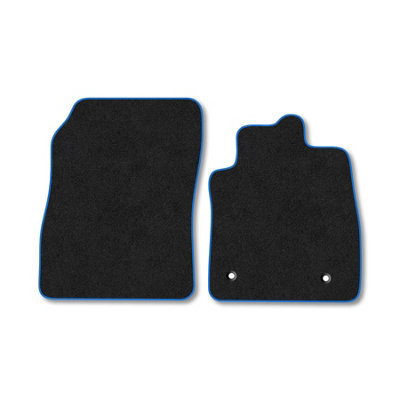 Car Mat Co Ford Fiesta Van (2017+) Premium Car Mats Tufted-Pile Carpet Blue Trim Tailored Fit Car Accessories Durable Set from B&Q