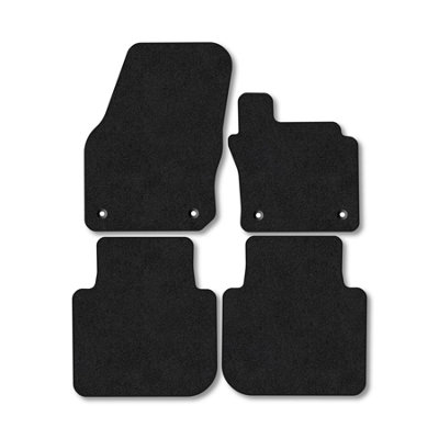 Car Mat Co Skoda Kodiaq (2024+) Premium Car Mats Tufted-Pile Carpet Black Trim Tailored Fit Car Accessories Durable Set from B&Q