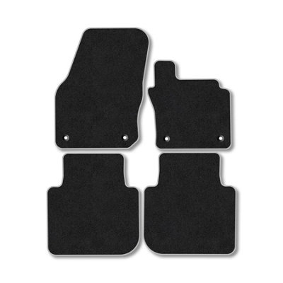 Car Mat Co Skoda Kodiaq (2024+) Premium Car Mats Tufted-Pile Carpet Grey Trim Tailored Fit Car Accessories Durable Set from B&Q