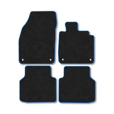 Car Mat Co Skoda Enyaq (2021+) Premium Car Mats Tufted-Pile Carpet Blue Trim Tailored Fit Car Accessories Durable Set from B&Q