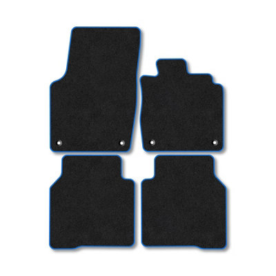 Car Mat Co Vw Id.7 Tourer (2023+) Premium Car Mats Tufted-Pile Carpet Blue Trim Tailored Fit Car Accessories Durable Set from B&Q