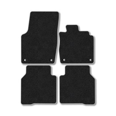 Car Mat Co Vw Id.7 Tourer (2023+) Premium Car Mats Tufted-Pile Carpet Grey Trim Tailored Fit Car Accessories Durable Set from B&Q