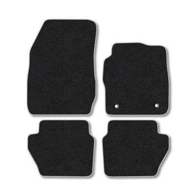 Car Mat Co Ford Fiesta (2011-2017) Premium Car Mats Tufted-Pile Carpet Grey Trim Tailored Fit Car Accessories Durable Set from B&Q