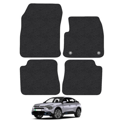 Car Mat Co Citroen Ec4 (2021+) Premium Car Mats Tufted-Pile Carpet Black Trim Tailored Fit Car Accessories Durable Set from B&Q