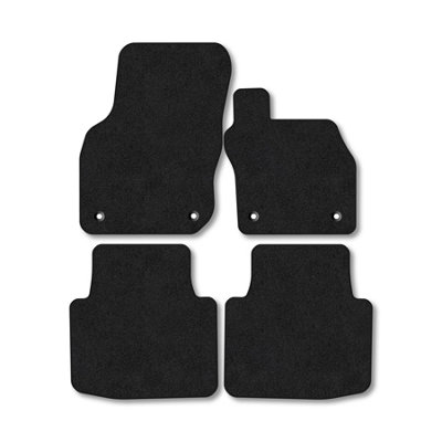 Car Mat Co Skoda Superb Estate (2024+) Premium Car Mats Tufted-Pile Carpet Black Trim Tailored Fit Car Accessories Durable Set from B&Q