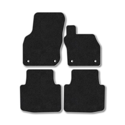 Car Mat Co Skoda Superb Estate (2024+) Premium Car Mats Tufted-Pile Carpet Grey Trim Tailored Fit Car Accessories Durable Set from B&Q