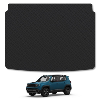 Car Mat Co Jeep Renegade (2014+) (Lower Boot) Premium 5mm Thick Rubber Boot Liner Tailored Heavy-Duty from B&Q