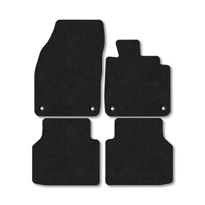 Car Mat Co Skoda Elroq (2025+) Premium Car Mats Tufted-Pile Carpet Black Trim Tailored Fit Car Accessories Durable Set from B&Q