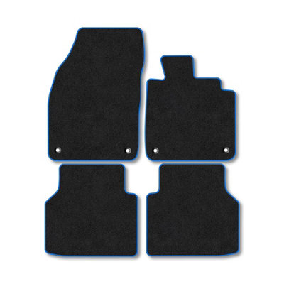 Car Mat Co Skoda Elroq (2025+) Premium Car Mats Tufted-Pile Carpet Blue Trim Tailored Fit Car Accessories Durable Set from B&Q