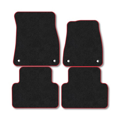 Car Mat Co Audi A5 Avant (2025+) Car Mats Red Trim Carpet Tailored Fit Easy Clean With Clip from B&Q