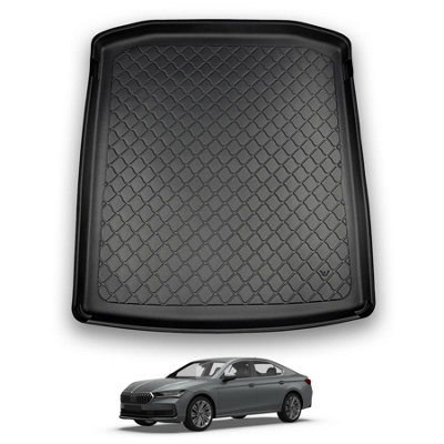 Nomad Skoda Superb (2023+) Boot Liner (Non-Adjustable Boot Floor) Premium Tailored Boot Mat Protector Waterproof Accessory from B&Q