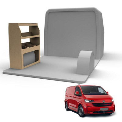 B&Q -  Plywood Racking For Vw Transporter (2024+) LwbPassenger Side Shelving Xl Storage Unit Fitting Fixtures Included